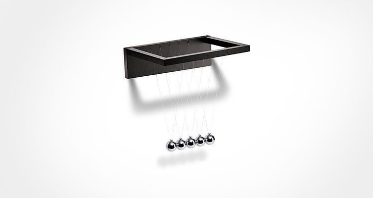 Swinging Physics Balls Fridge Magnet
