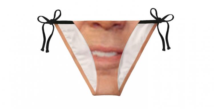 Nicolas Cage Face Bikini - Creepy bikini swimsuit