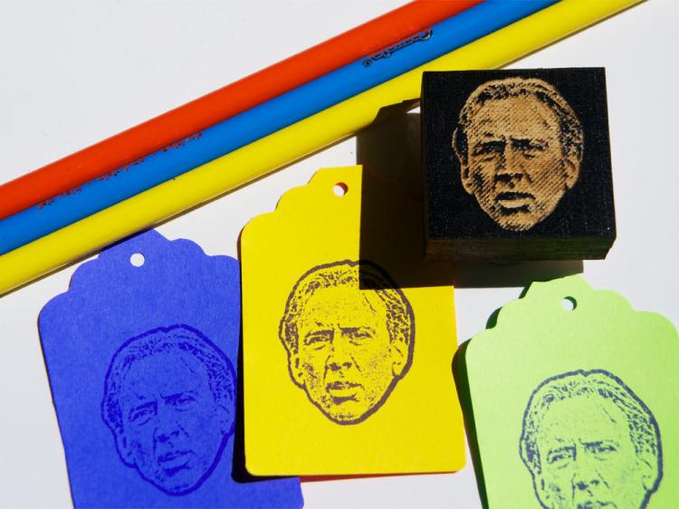 Nicolas Cage Face Stamp