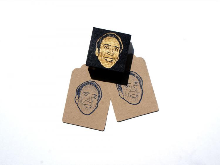 Nicolas Cage Face Stamp