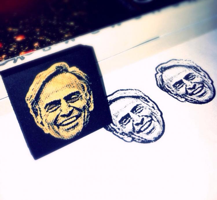 Carl Sagan Face Stamp