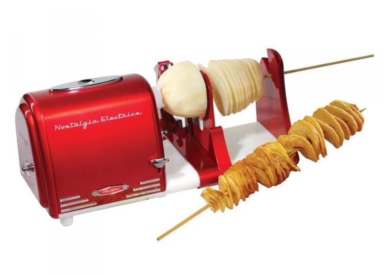 Nostalgia Electric Retro '50s fruit and vegetable peeler - Auto Peeler, Spiral Cutter, and Shredder Kitchen Appliance