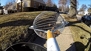 Nut Wizard Nut Collector Rolling Barrel - Sweet Gum Balls Collector
