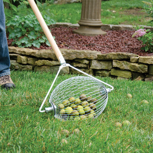 Nut Wizard Nut Collector Rolling Barrel - Sweet Gum Balls Collector