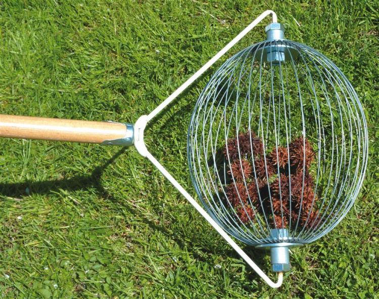 Nut Wizard Nut Collector Rolling Barrel - Sweet Gum Balls Collector