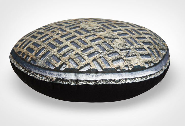 NYC Sewer Manhole Cover Pillow
