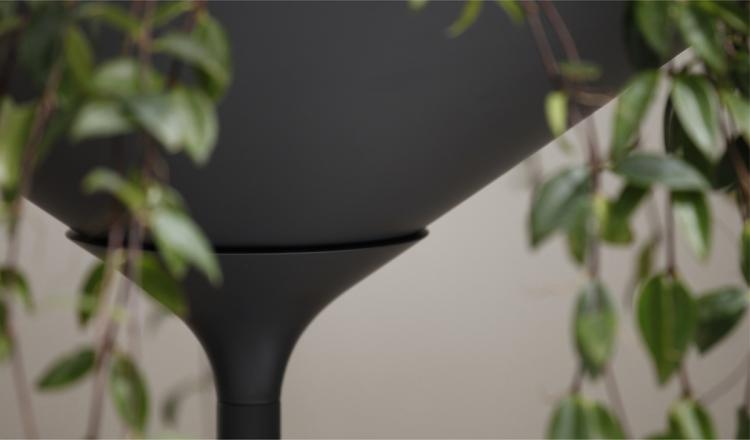 Oasis Table Displays A Hanging Plant Under A Glass Table-top - Hanging plant table - Nature table design