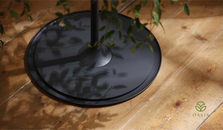 Oasis Table Displays A Hanging Plant Under A Glass Table-top - Hanging plant table - Nature table design