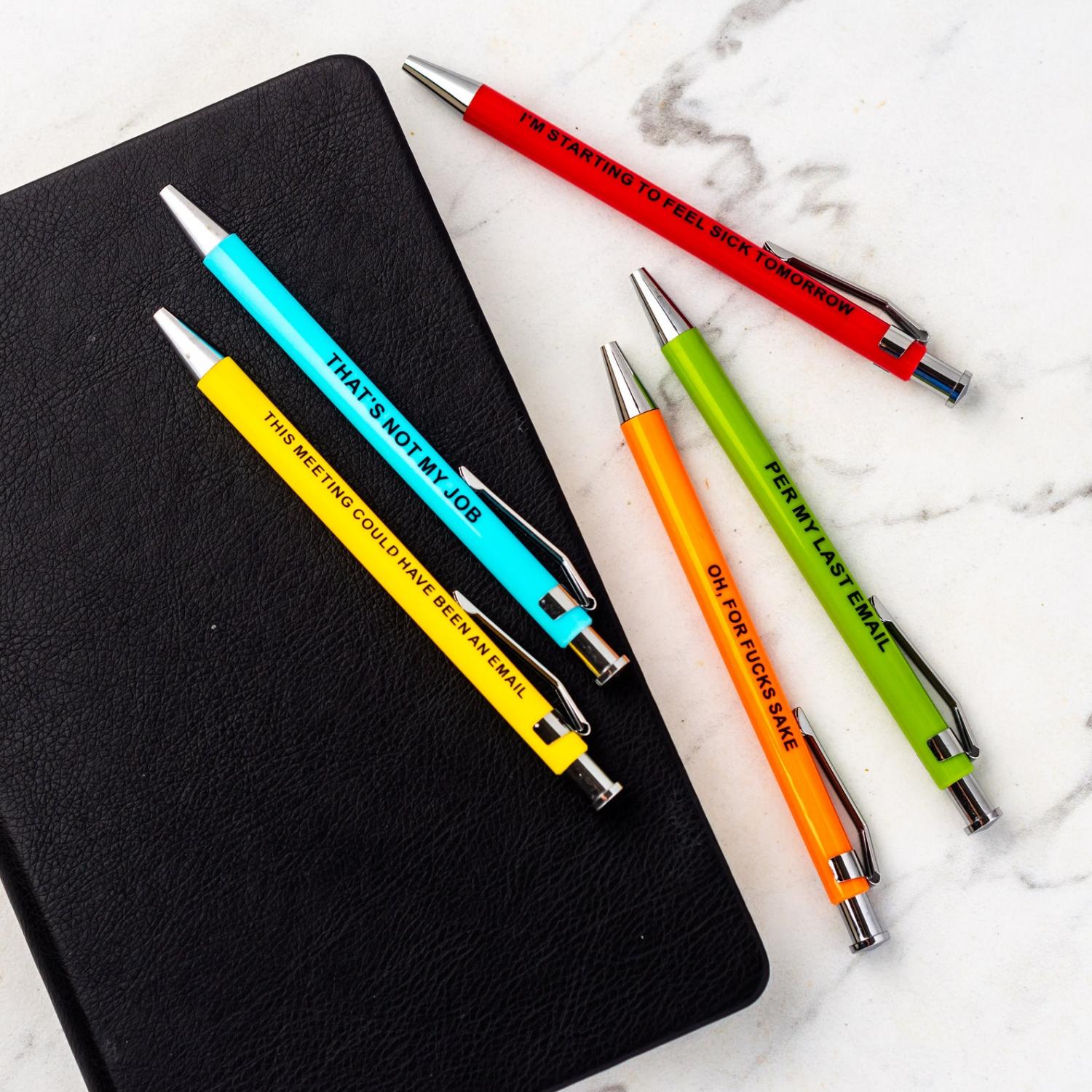 Offensive office pens - snarky office pens