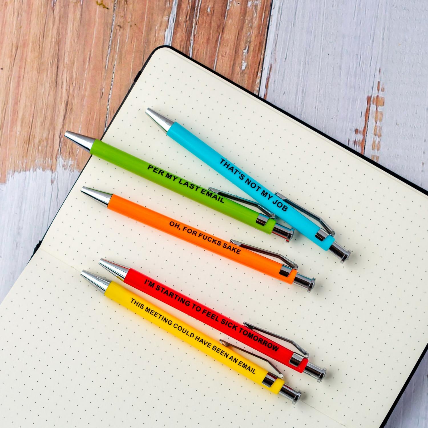 Offensive office pens - snarky office pens