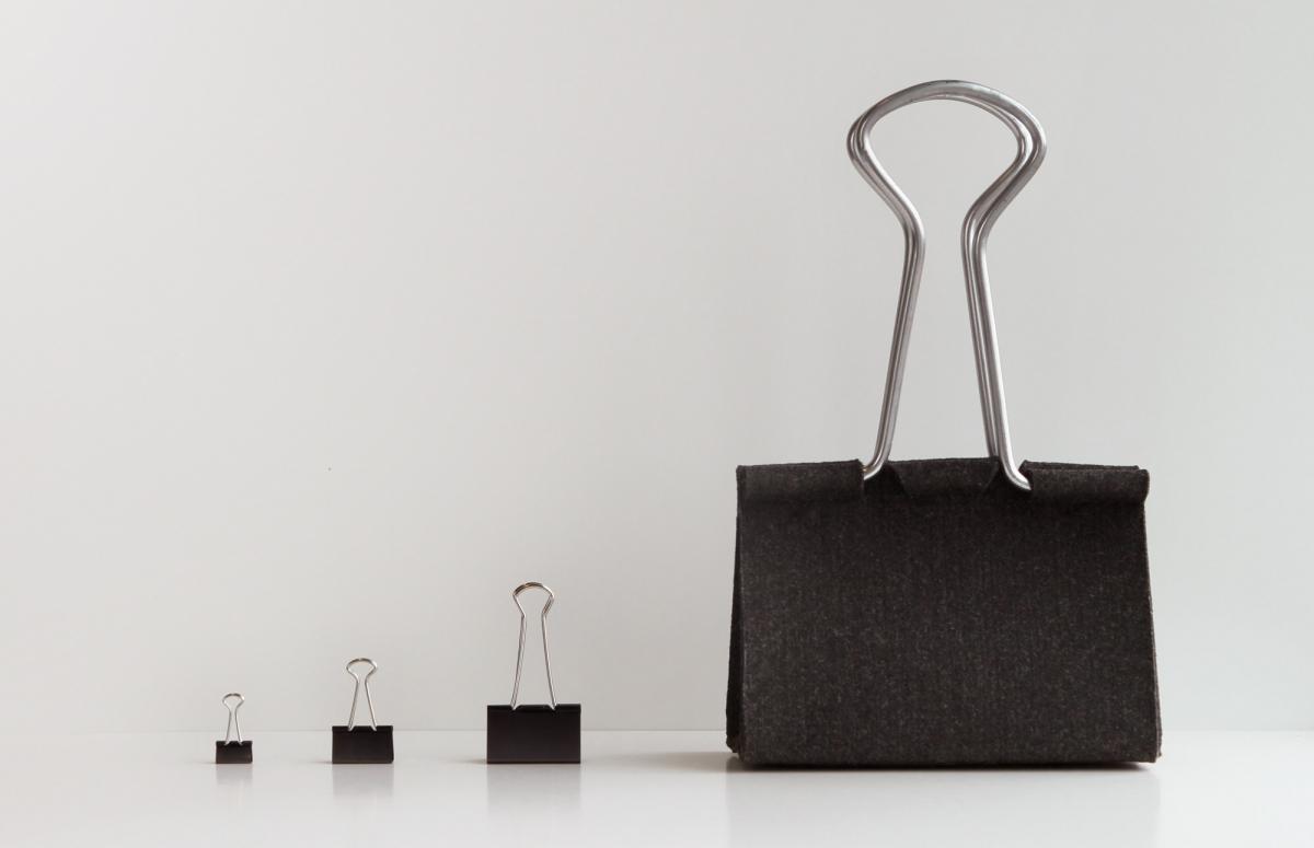 Funny Office Binder Clip Bag - Office Binder Purse Clutch