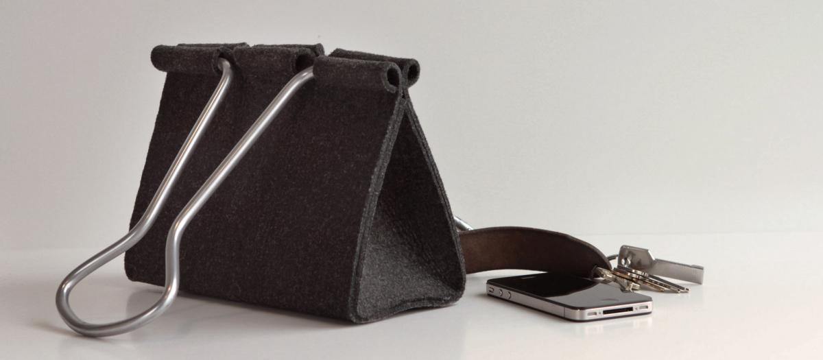 Funny Office Binder Clip Bag - Office Binder Purse Clutch