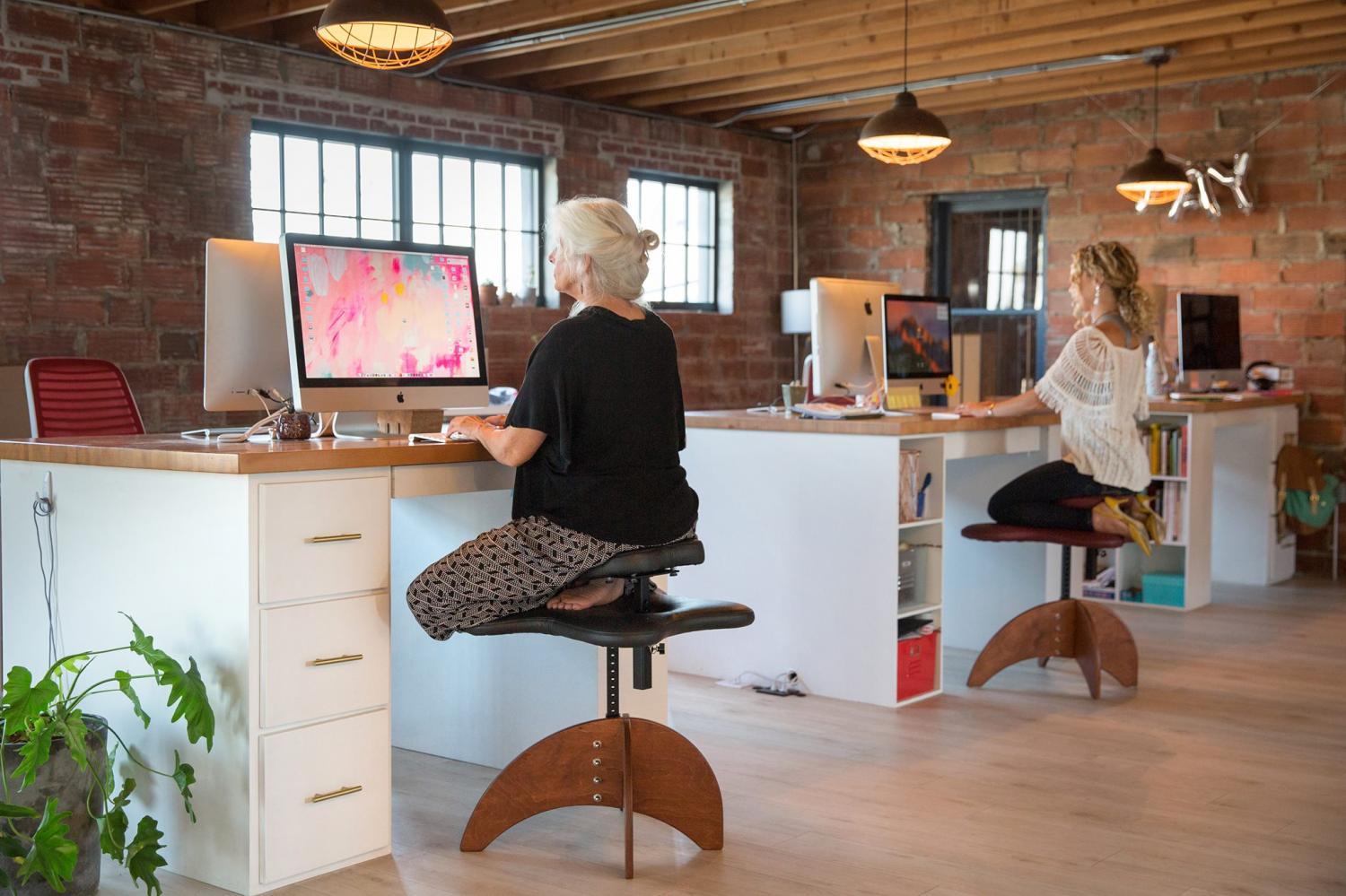 Office Chair That Lets You Sit Cross-Legged - Soul Seat Yoga Office Chair sit in any position