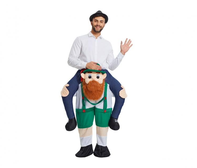 Oktoberfest Ride-on Piggyback Beer Man Costume - German Beer Man Carry-Me Costume