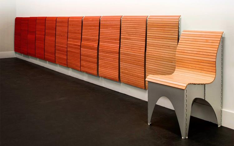 Ollie Shapeshifting Chair Goes Flat For Easy Storage - Designer chair - pull cord folding chair