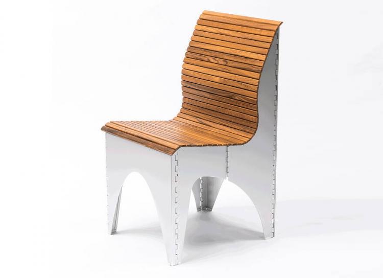 Ollie Shapeshifting Chair Goes Flat For Easy Storage - Designer chair - pull cord folding chair