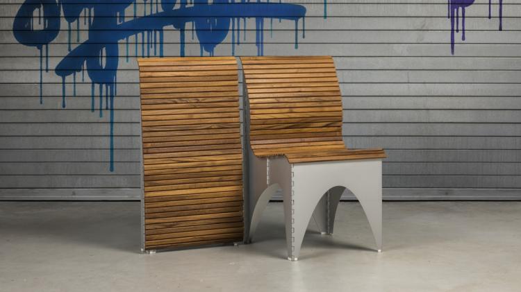 Ollie Shapeshifting Chair Goes Flat For Easy Storage - Designer chair - pull cord folding chair