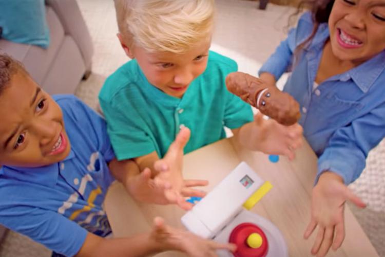 Flushin Frenzy Toilet Kids Game With Flying Poop after plunging toilet