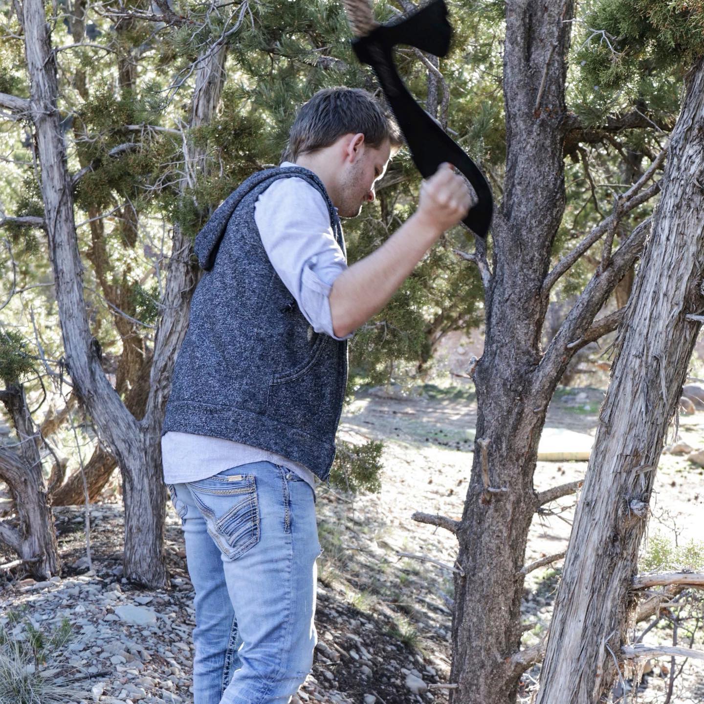 Omniblade 3-in-1 Survival Machete Includes a Knife, Tactical Tomahawk, and a Survival Saw - Giant machete multi-tool