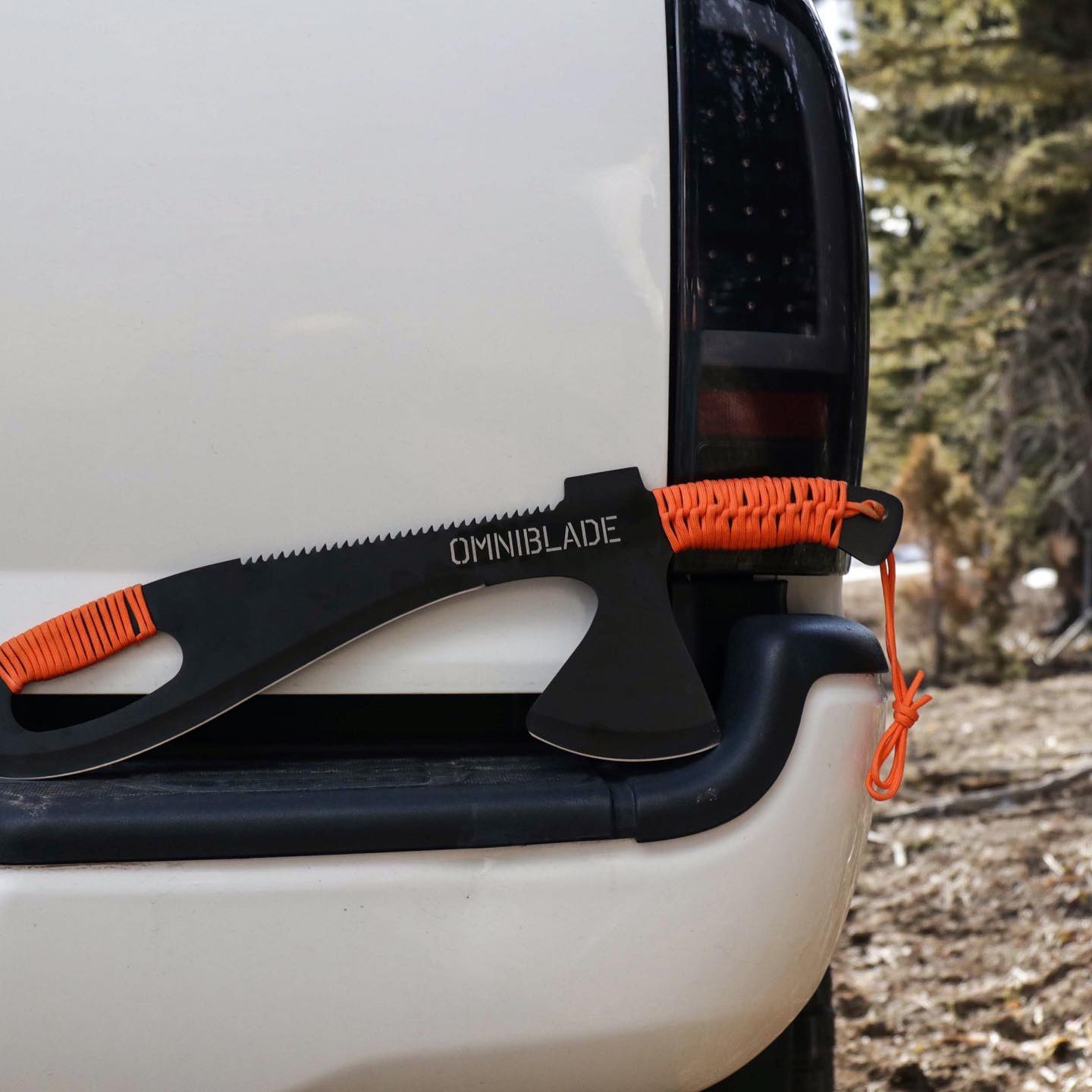 Omniblade 3-in-1 Survival Machete Includes a Knife, Tactical Tomahawk, and a Survival Saw - Giant machete multi-tool