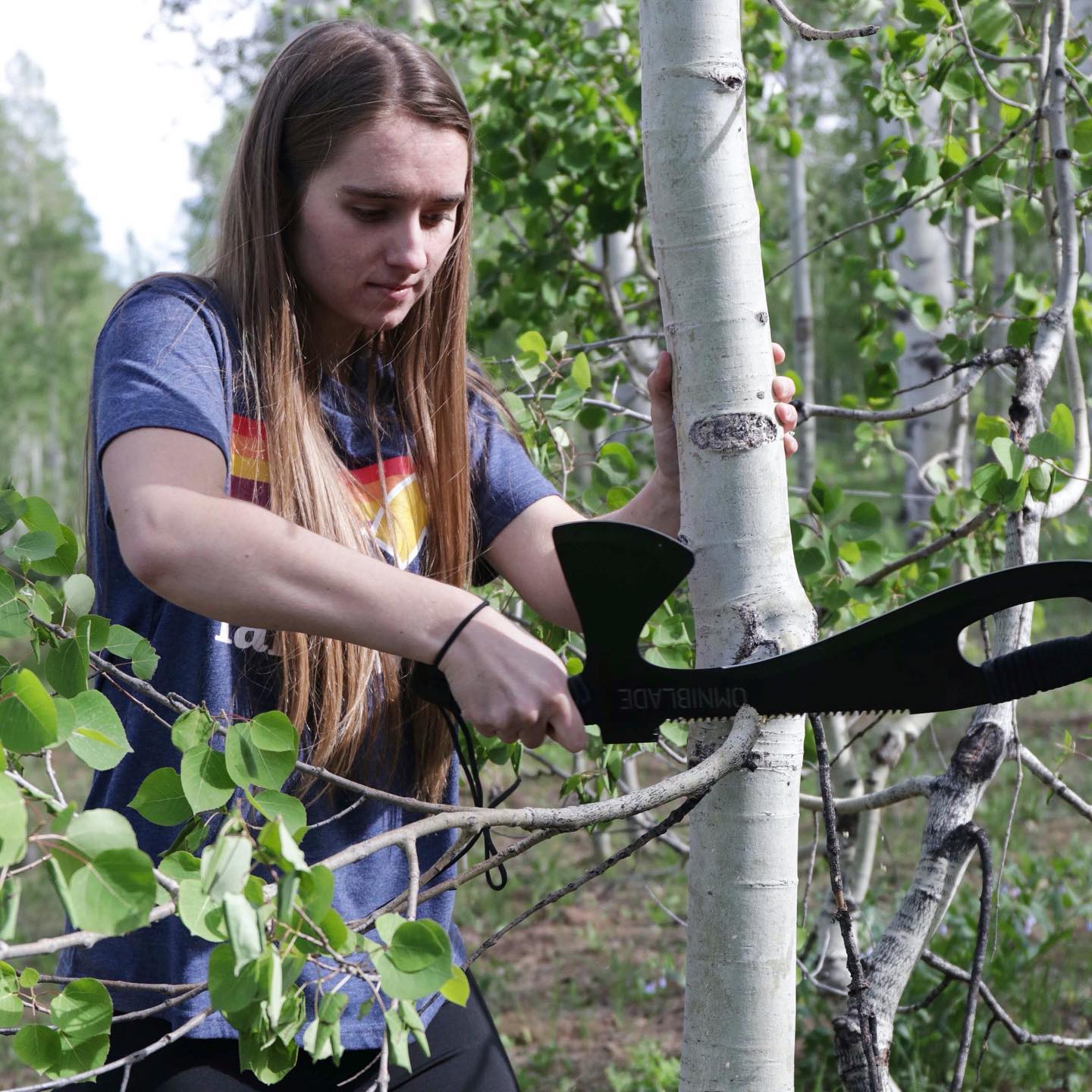 Omniblade 3-in-1 Survival Machete Includes a Knife, Tactical Tomahawk, and a Survival Saw - Giant machete multi-tool
