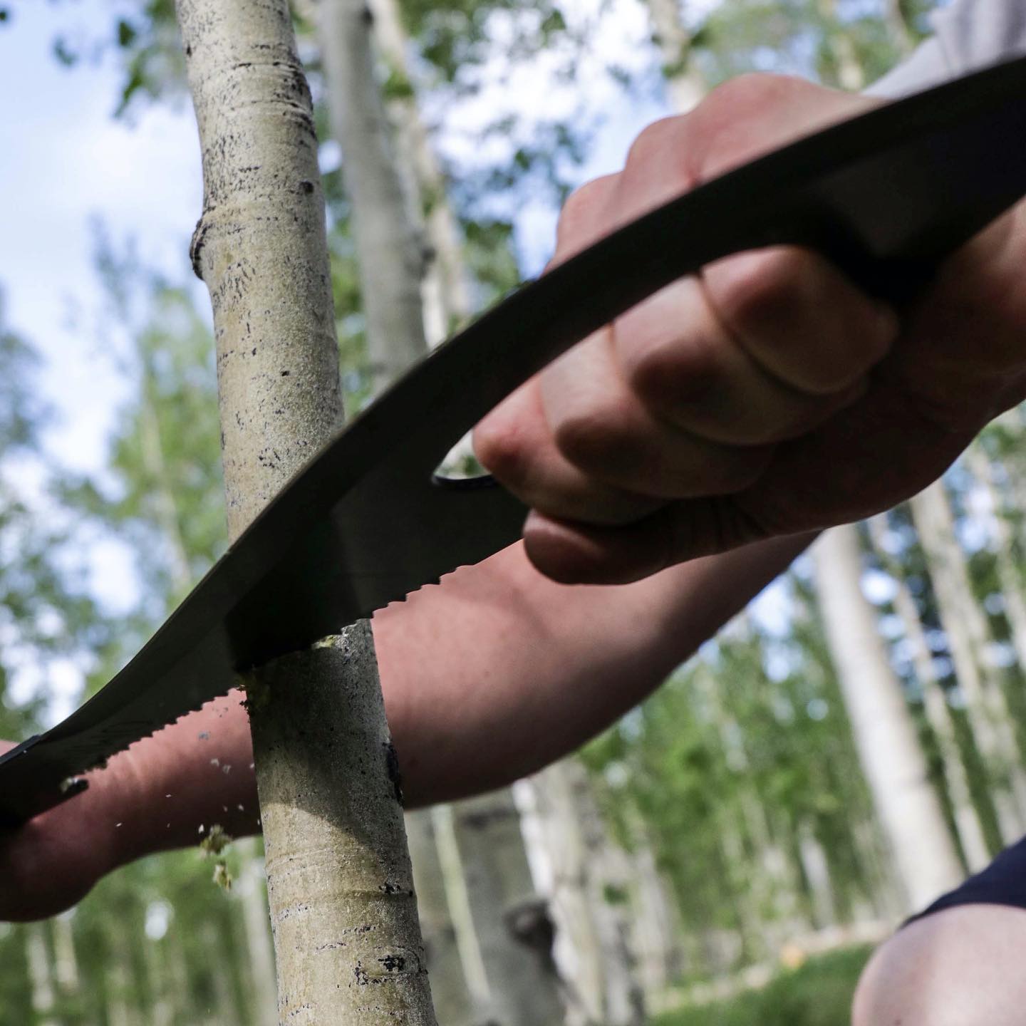 Omniblade 3-in-1 Survival Machete Includes a Knife, Tactical Tomahawk, and a Survival Saw - Giant machete multi-tool