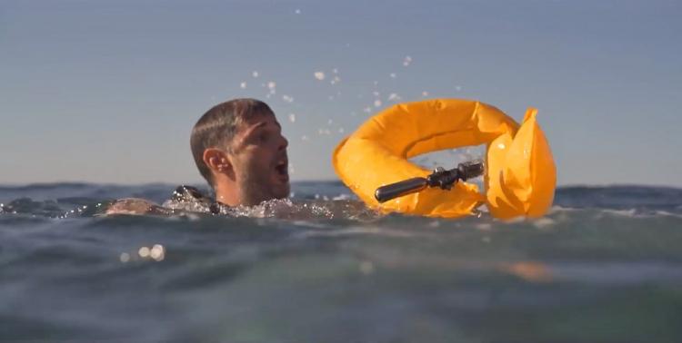 OneUp Throwable life-preserver flotation device - Instant inflating life-saving device