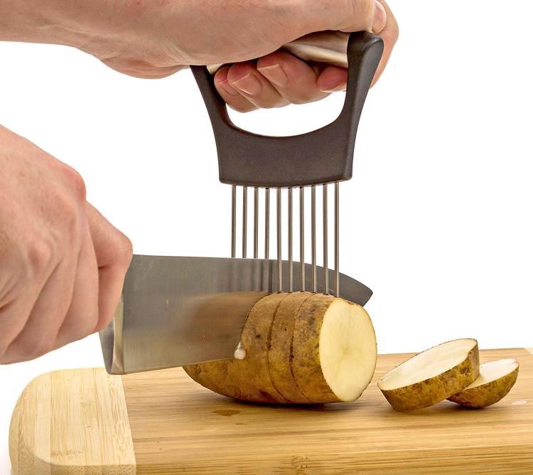 Noosa Life Onion Slicing Holder Helps Slice Onions Quickly and Easily