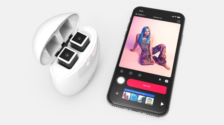 OPKIX ONE Tiny Wearable Action Camera Attaches Sunglasses - Tiny camera charging egg