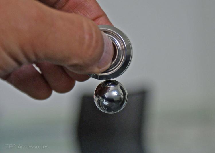 Orbiter Magnetic Fidget Toy - Spinning Metal Ball and Magnetic Disc Fidgeter