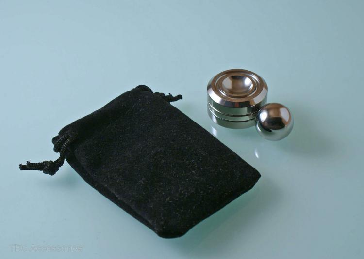 Orbiter Magnetic Fidget Toy - Spinning Metal Ball and Magnetic Disc Fidgeter
