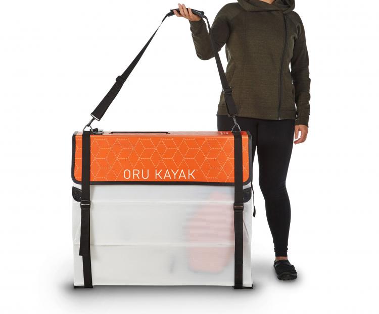 Oru Kayak Collapsible folding kayak that folds up into a suitcase