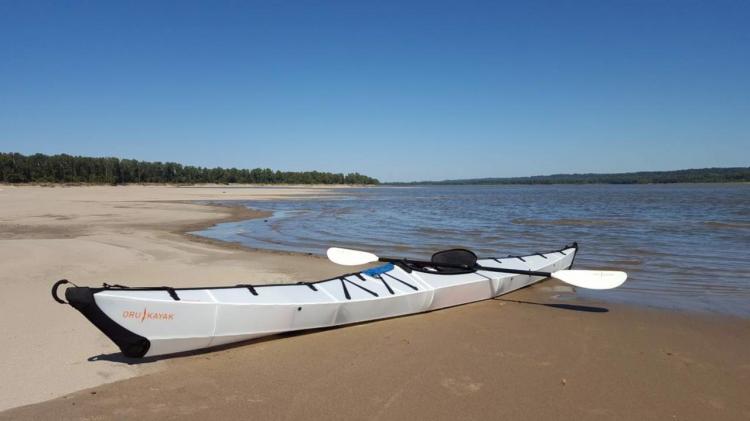 Oru Kayak Collapsible folding kayak that folds up into a suitcase
