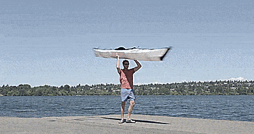 Oru Kayak Collapsible folding kayak that folds up into a suitcase