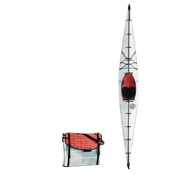 Oru Kayak Collapsible folding kayak that folds up into a suitcase