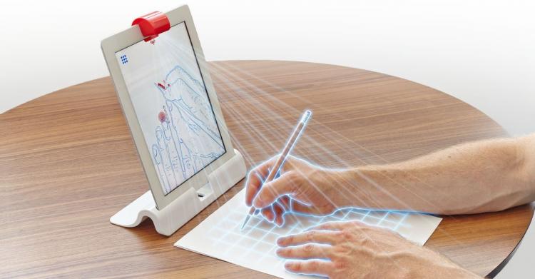 OSMO Interactive iPad Game Played Outside The Screen