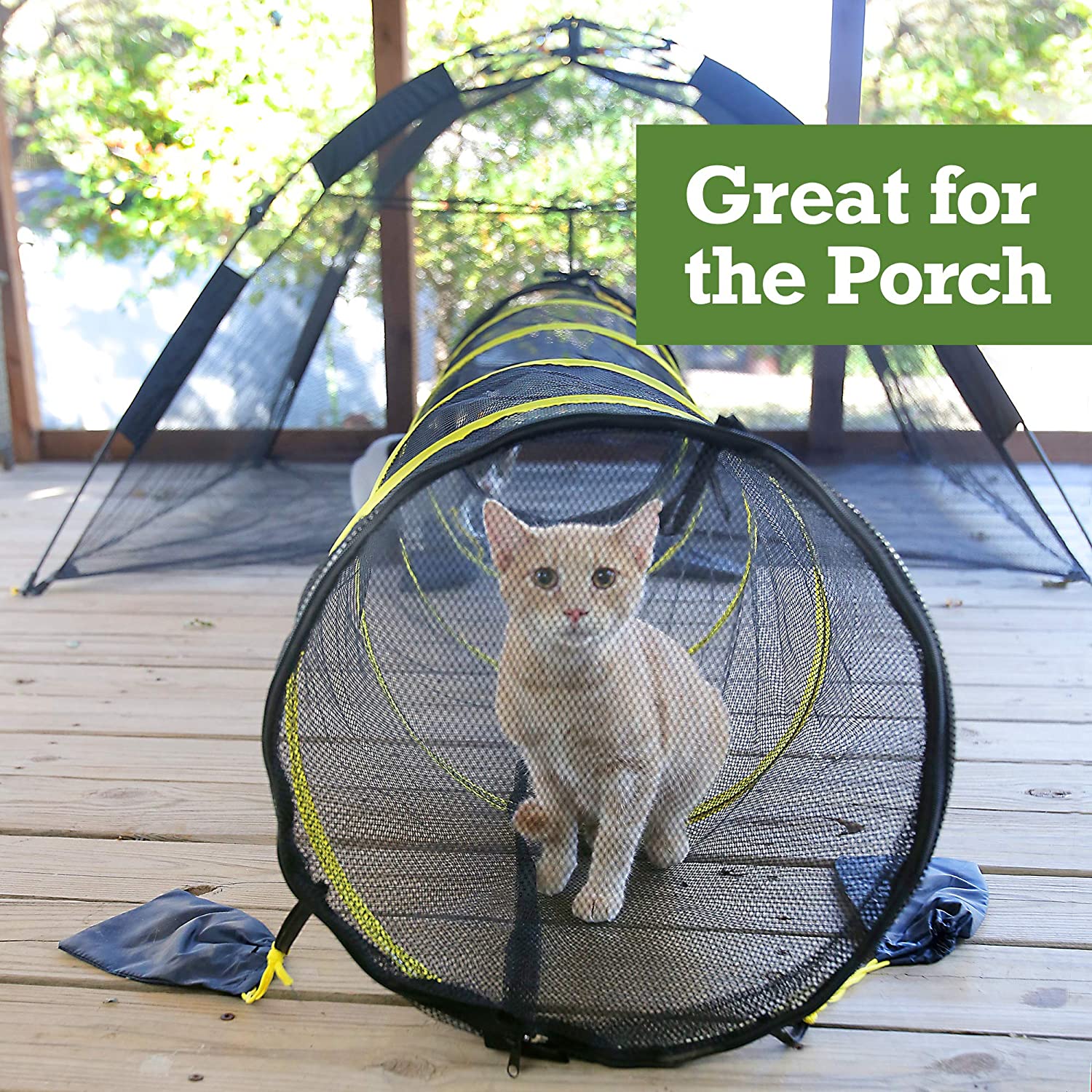 Outdoor Cat Tent With Tunnel