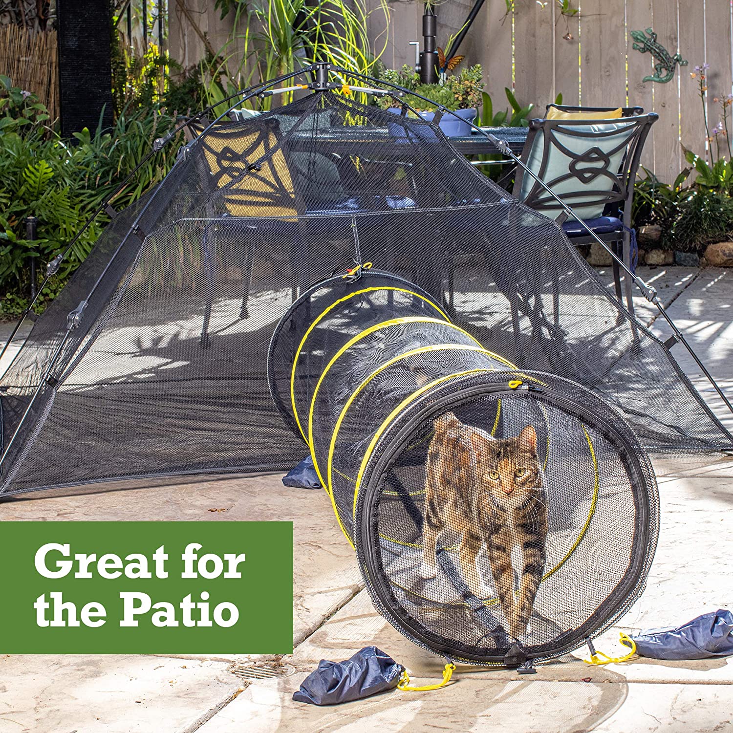 Outdoor Cat Tent With Tunnel