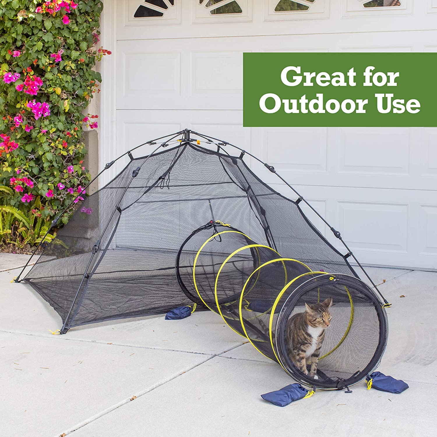 Outdoor Cat Tent With Tunnel