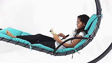 Outdoor Hanging Chase Lounger - Floating and swinging pool lounger
