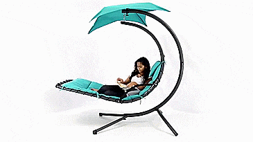 Outdoor Hanging Chase Lounger - Floating and swinging pool lounger