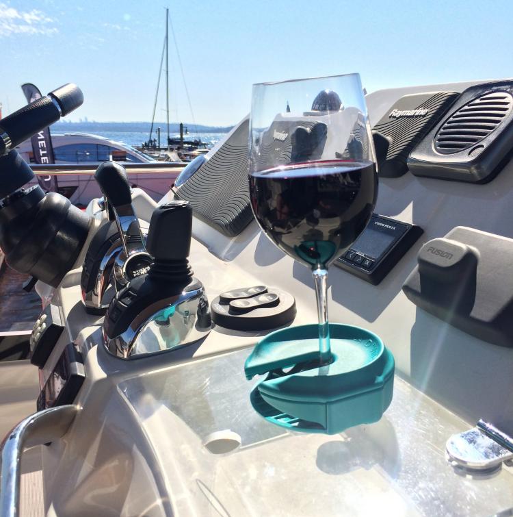 Outdoor Wine Glass Holder - Chair Mounted Wine Glass Armrest Holder