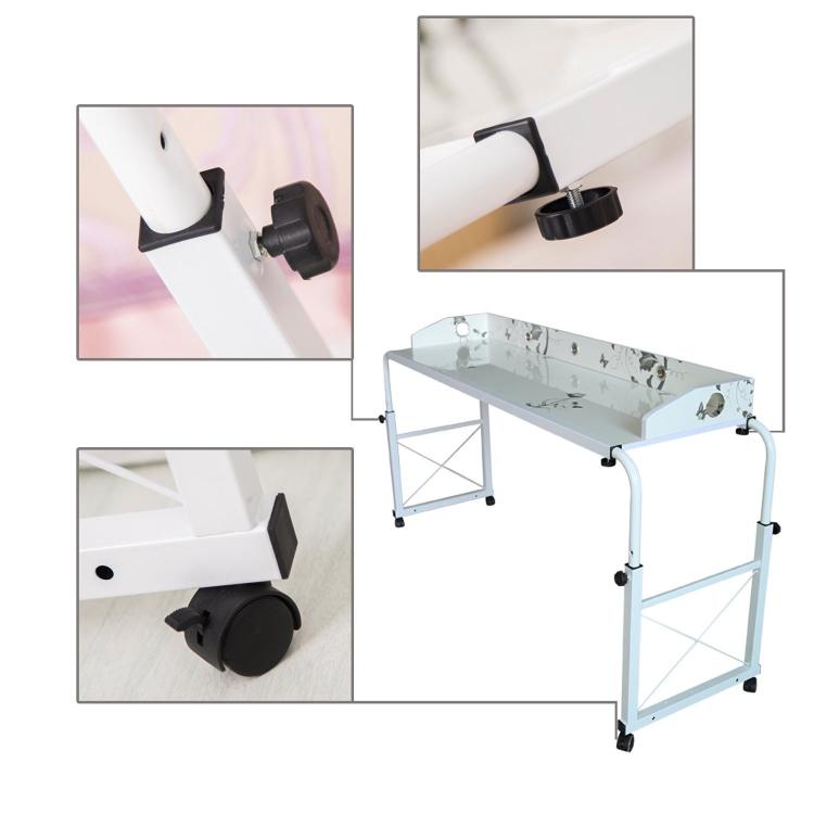 Unicoo Bed Table - Sliding Bed Desk - Rolling Bed Desk For Working and Eating In Bed