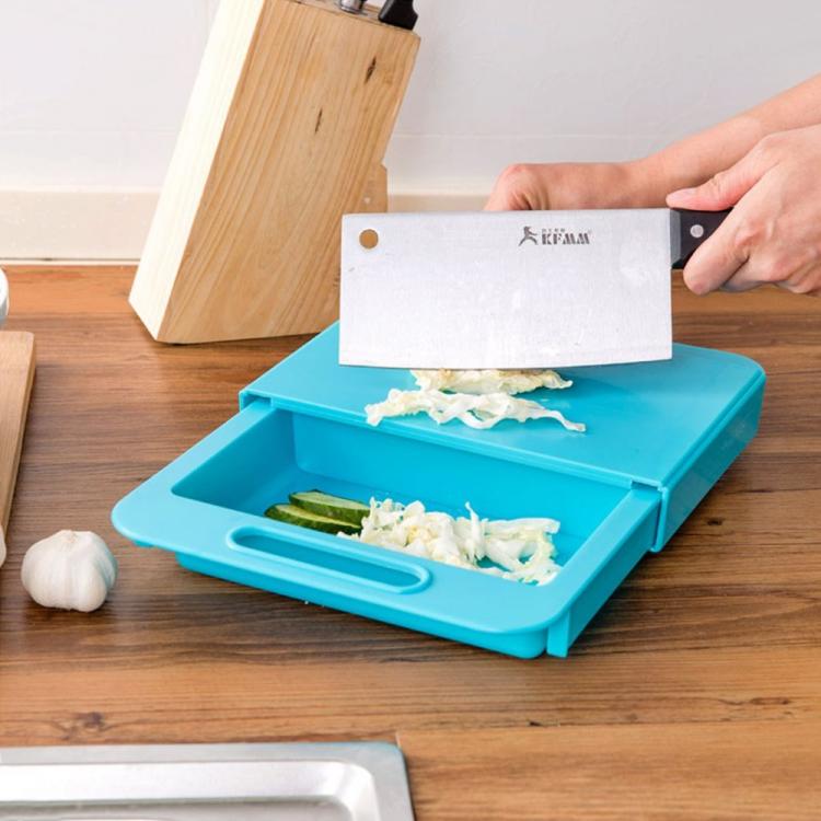 3-in-1 Over The Sink Cutting Board - Cutting Board, Colander, Storage Bin - Cool Kitchen Gadget