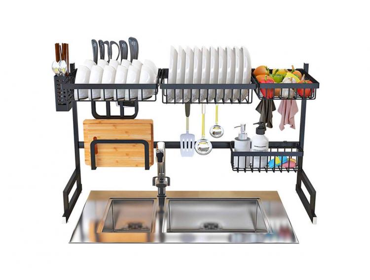 Over The Sink Dish Drying Rack - Finnish sink drying rack - Tiny home drying rack