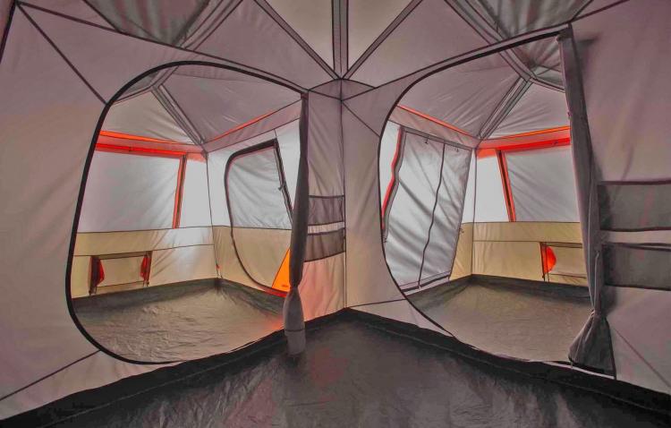 Ozark Trail 3-Room Camping Tent - 12 person multi-room giant camping tent