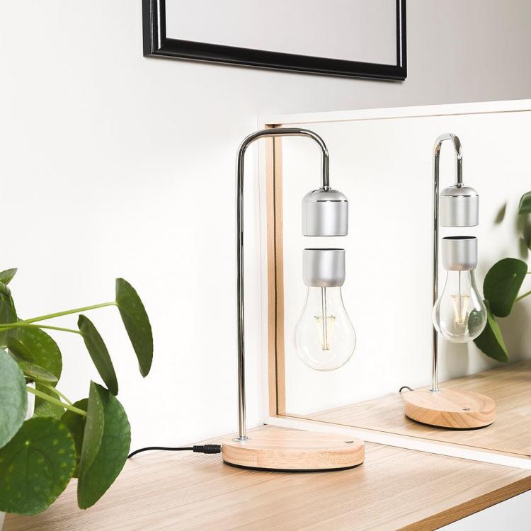 PAER Hanging Floating Light Bulb Lamp - Wireless dangling light bulb desk lamp