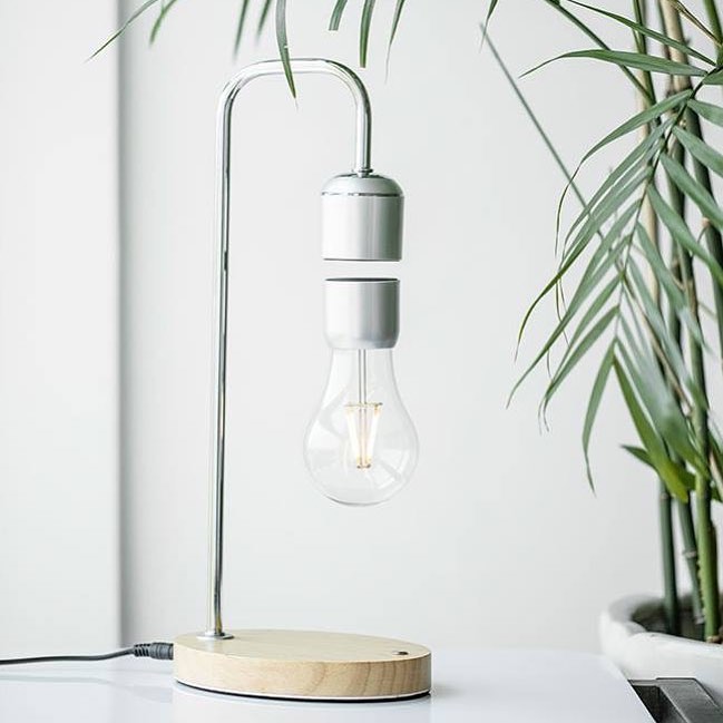 PAER Hanging Floating Light Bulb Lamp - Wireless dangling light bulb desk lamp