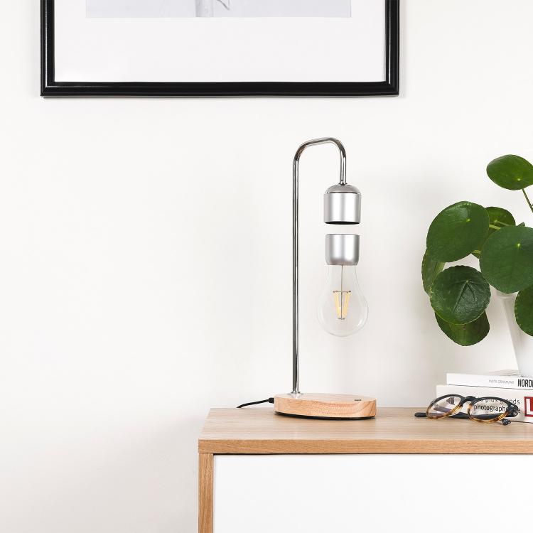 PAER Hanging Floating Light Bulb Lamp - Wireless dangling light bulb desk lamp