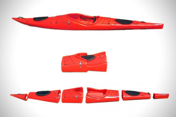 Pakayak Portable Kayak - Kayak collapses down to haul around like a backpack